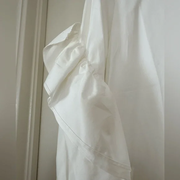 COS White Ruffle Sleeve Mini Dress - Picture 7 of 10